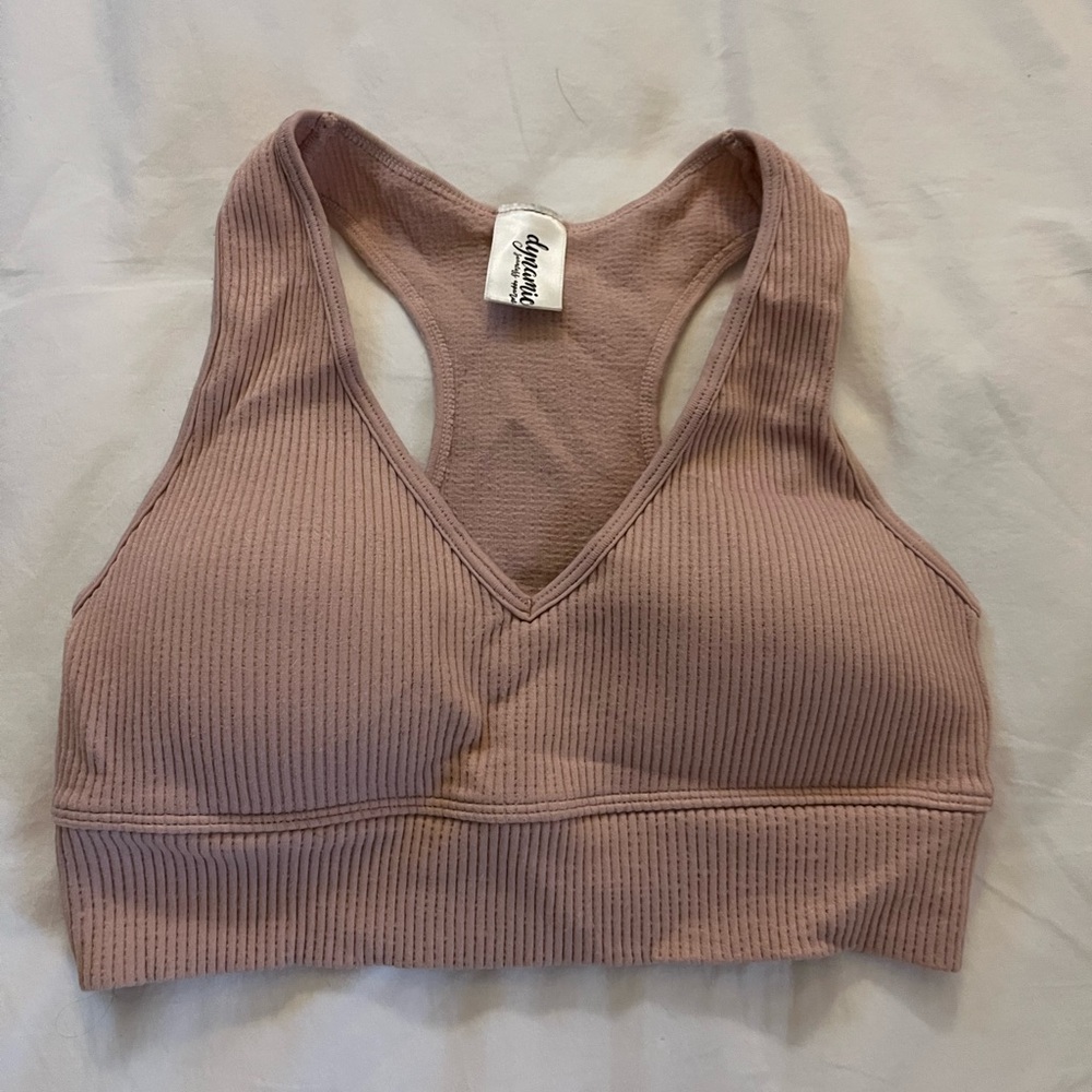 DYNAMITE light pink sports bra